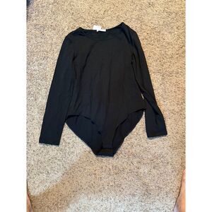 Mangopop black long sleeve body suit size XXl